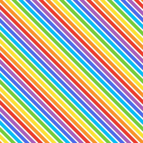 Rainbow Stripes 12x12 Patterned Vinyl Sheet