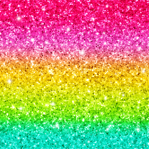 Ombre Glitter Rainbow 12x12 Patterned Vinyl Sheet