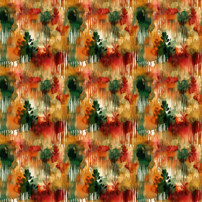 Abstract Autumn Watercolor 12x12 Patterned Vinyl Sheet