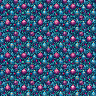 Blue & Purple Ornaments 12x12 Patterned Vinyl Sheet