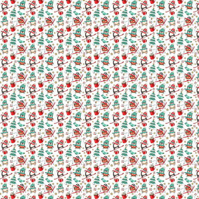 Penguin Christmas 12x12 Patterned Vinyl Sheet