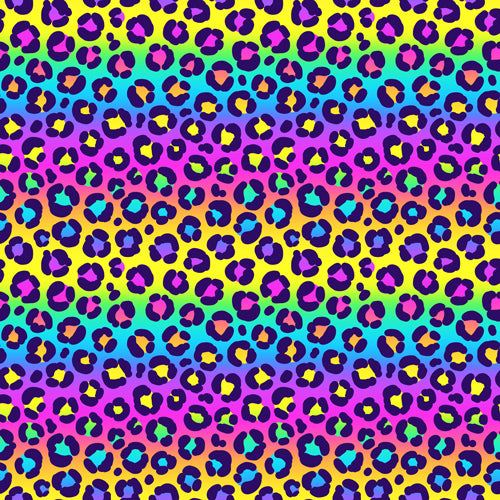 Rainbow Cheetah Print Vinyl