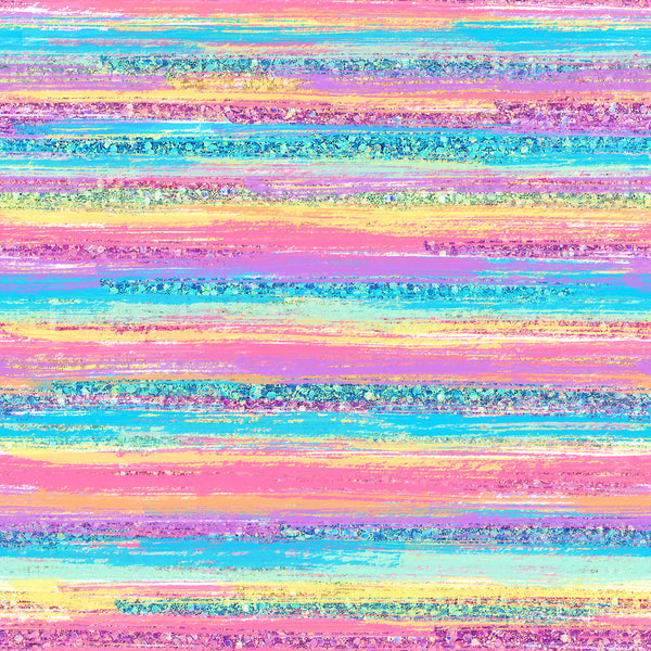 Teal and Pink Paint Strokes Vinyl