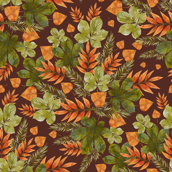 Changing Fall Leaves 12x12 Patterned Vinyl Sheet - iCraftVinyl